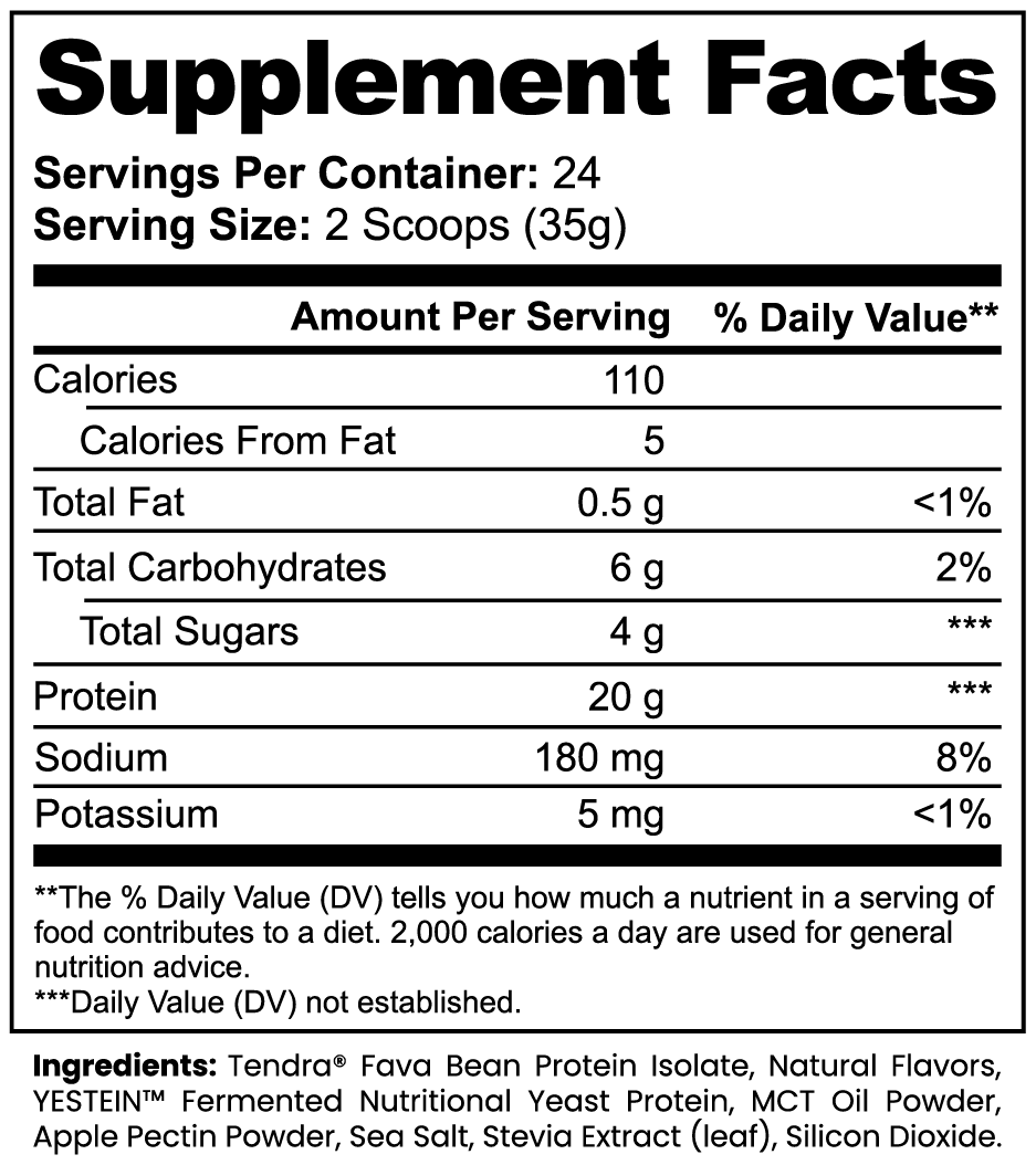 Plant Protein Powder (Vanilla)
