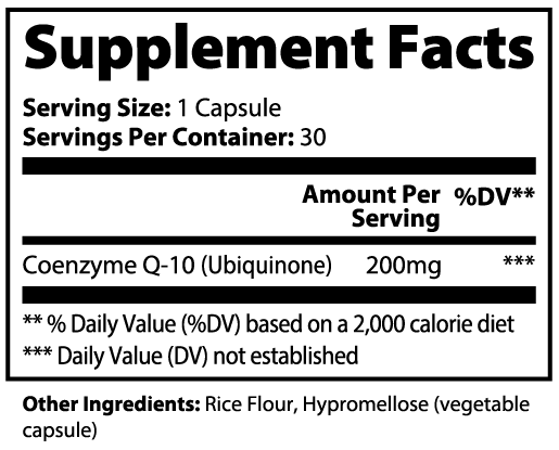 Post-Game CoQ10 Ubiquinone Capsules