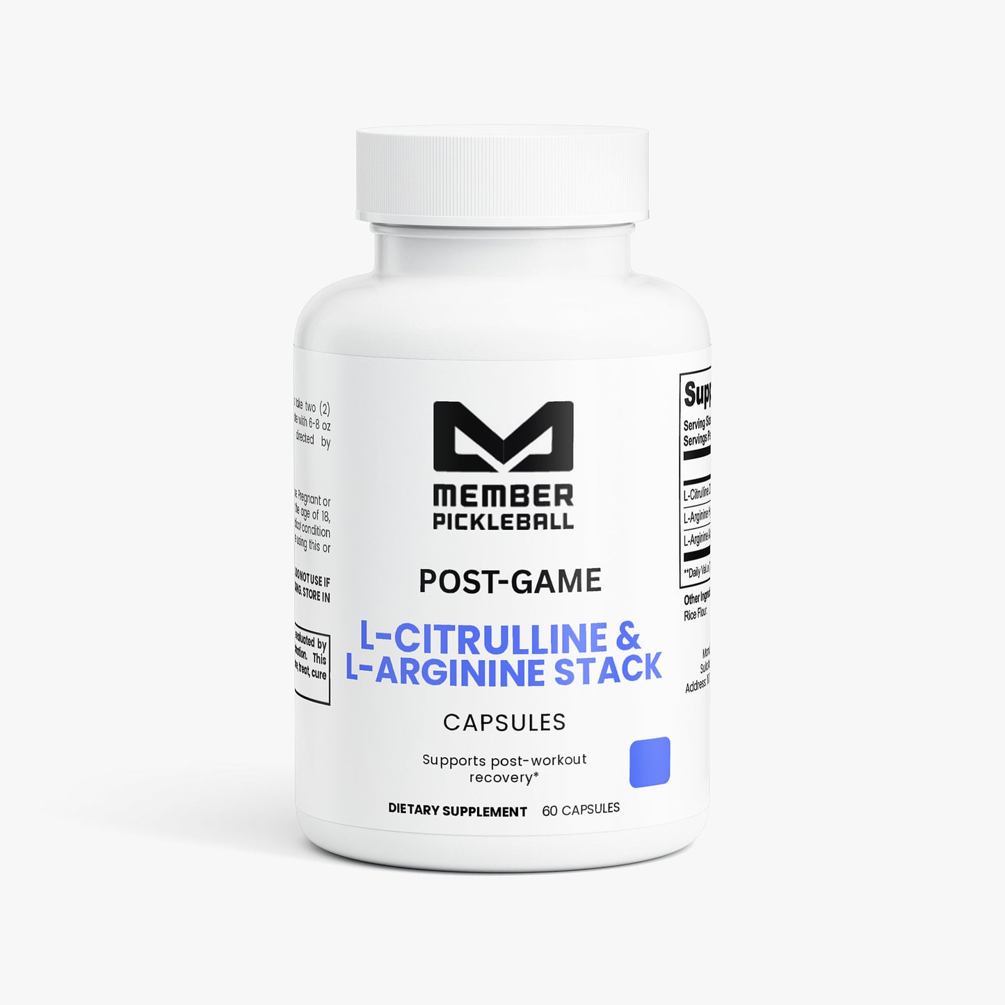Post-Game L-Citrulline & L-Arginine Stack Capsules