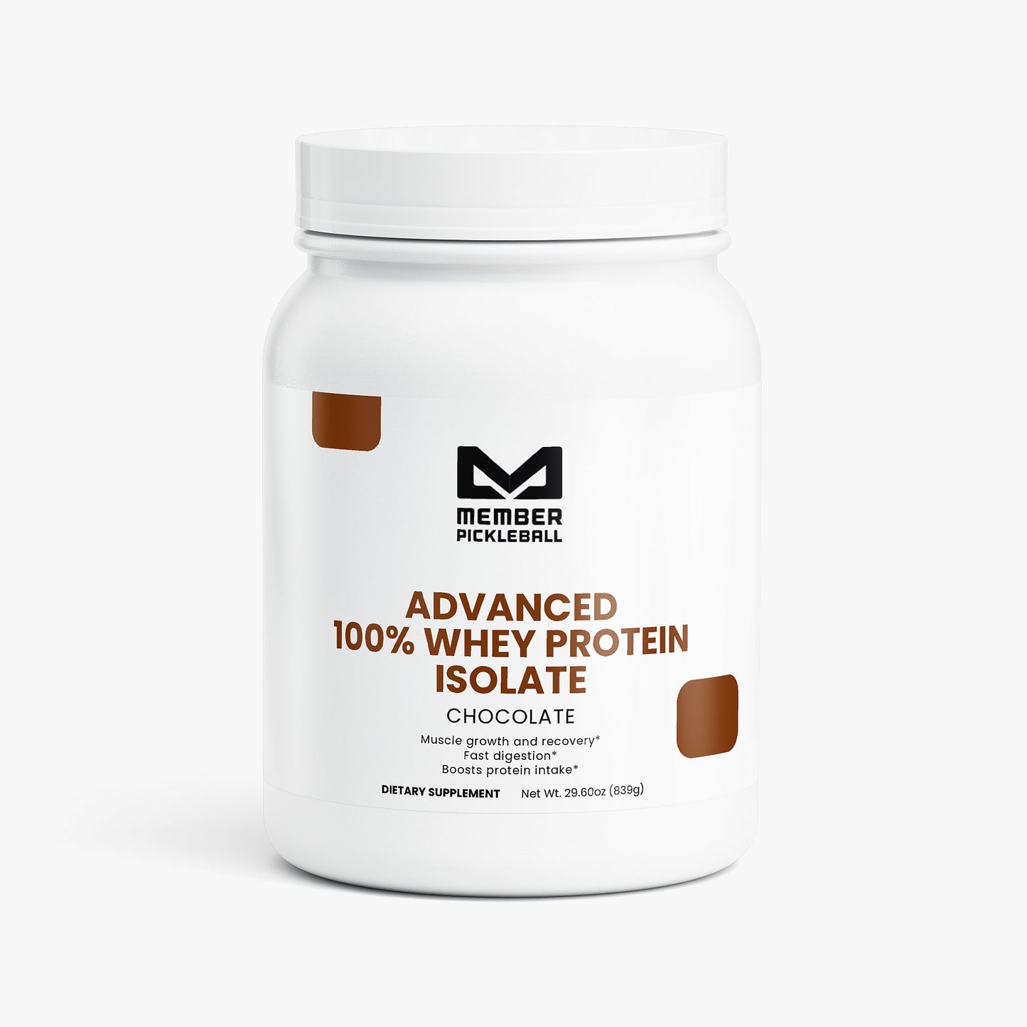 Advanced 100% Whey Protein Isolate Powder (Chocolate)