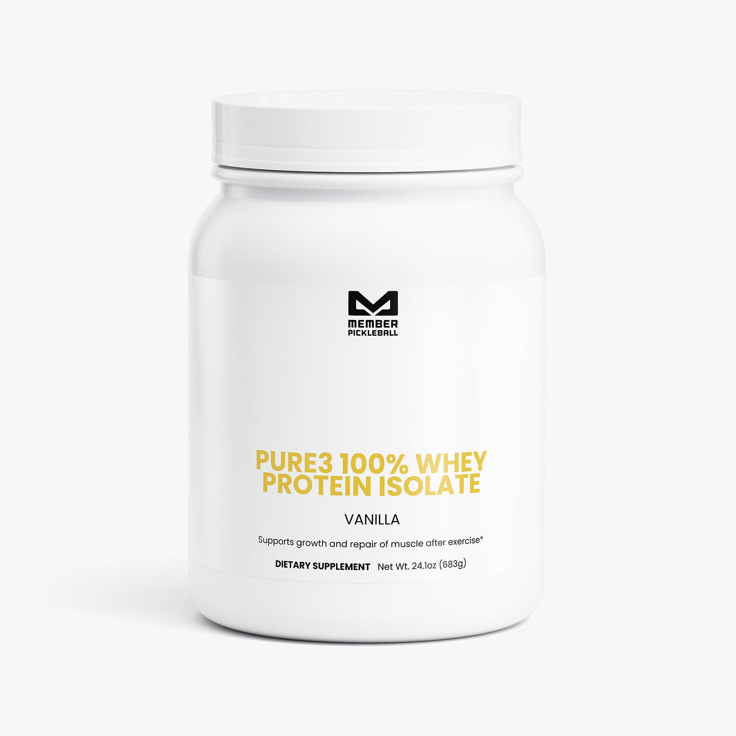 Pure3 100% Whey Protein Isolate Powder (Vanilla)
