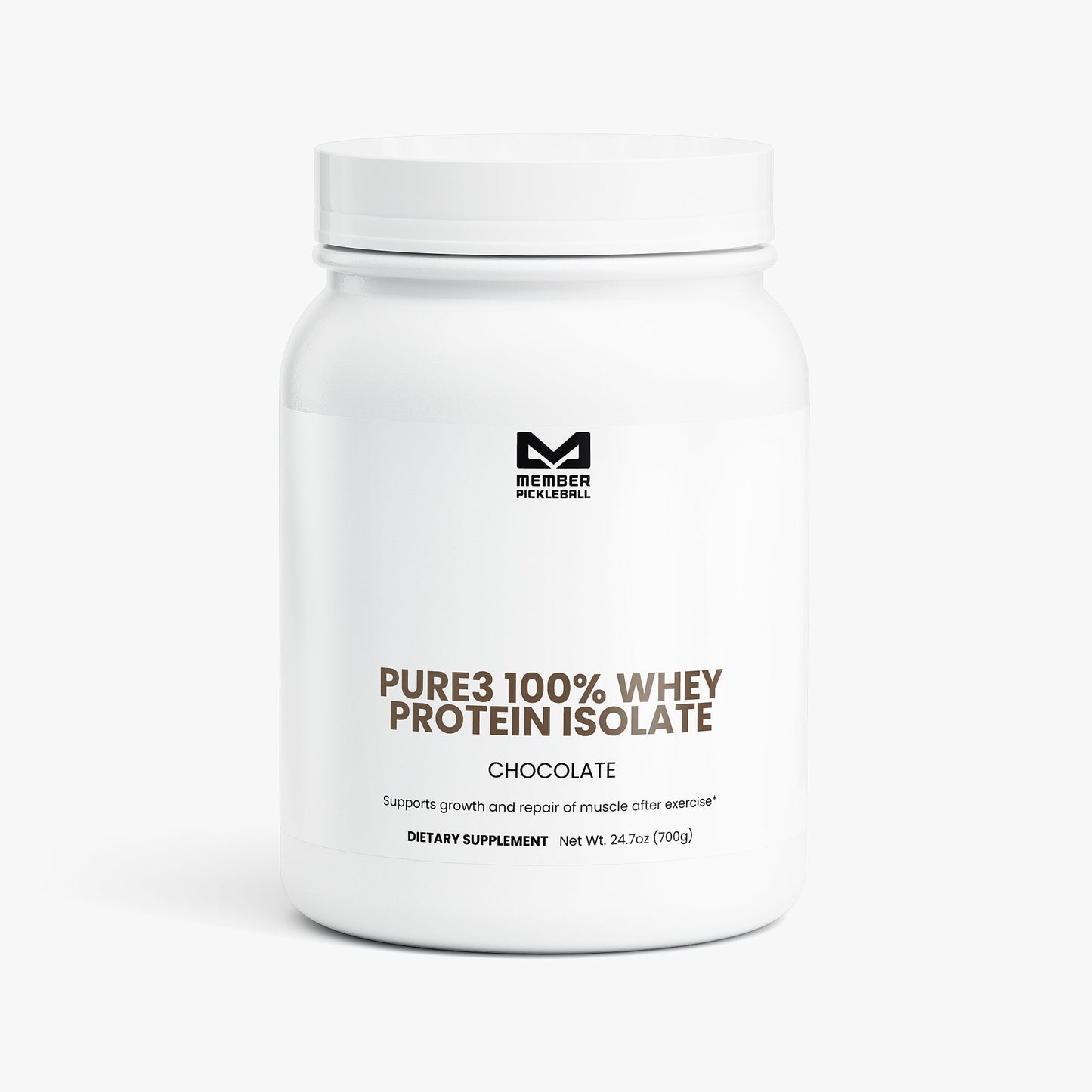 Pure3 100% Whey Protein Isolate Powder (Chocolate)
