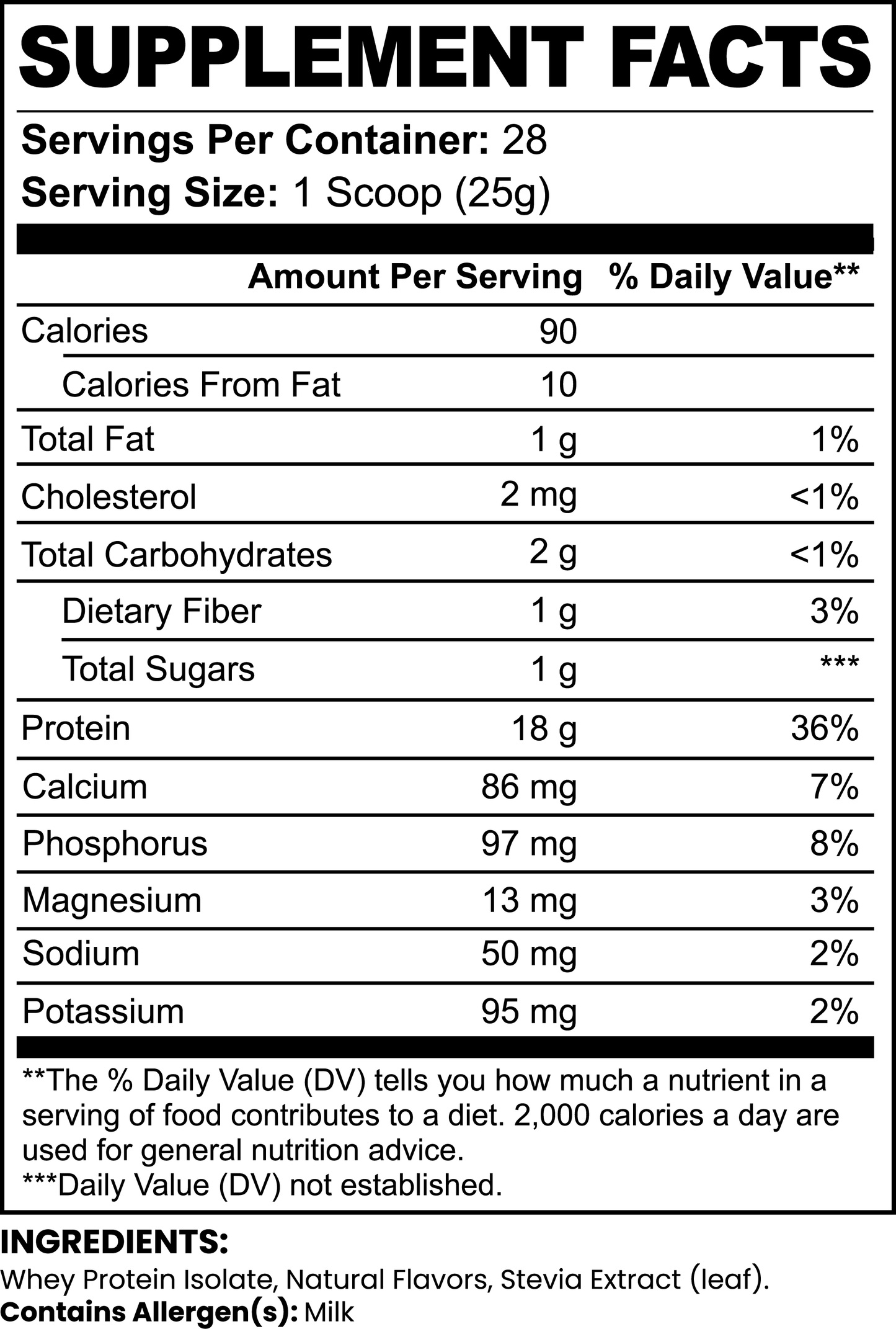 Pure3 100% Whey Protein Isolate Powder (Chocolate)